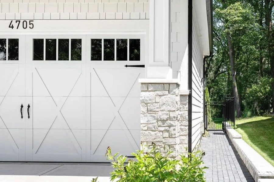 Carriage-style garage door on a Mobile area home